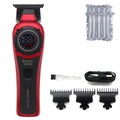Kemei KM-999 Professional Hair Salon Electric Hair Trimmer Oil Head Push LCD Digital Display Hair Clipper Men's Barber Machine