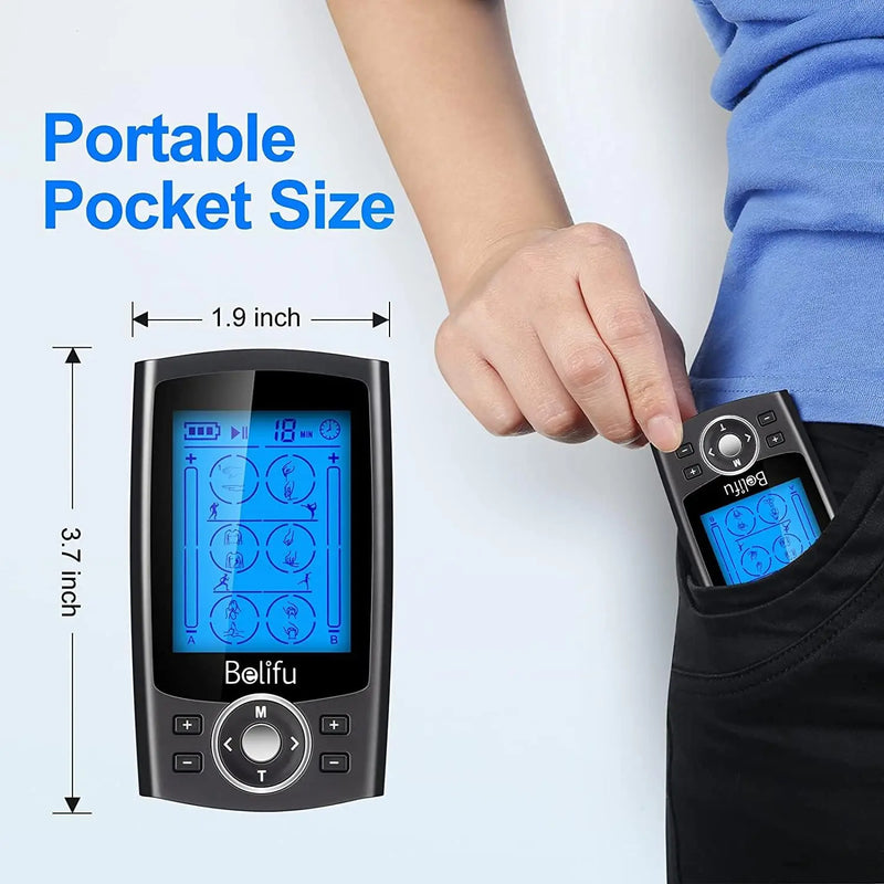 Alivie a dor e melhore o seu bem-estar com o TENS Unit EMS Muscle Stimulator