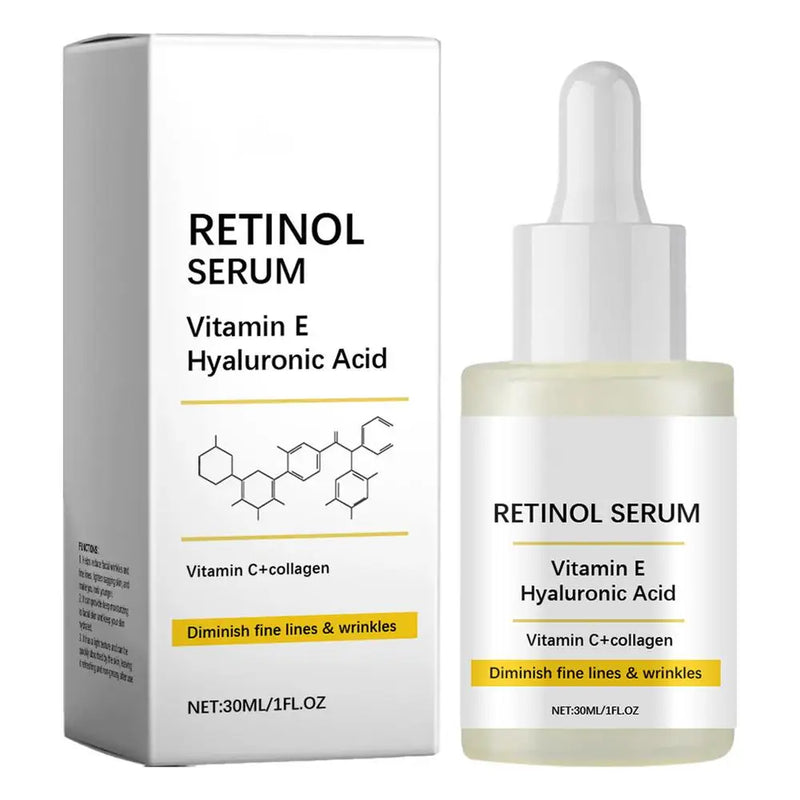 Sérum Facial com Retinol & Ácido Hialurônico – Rejuvenescedor e Firmador