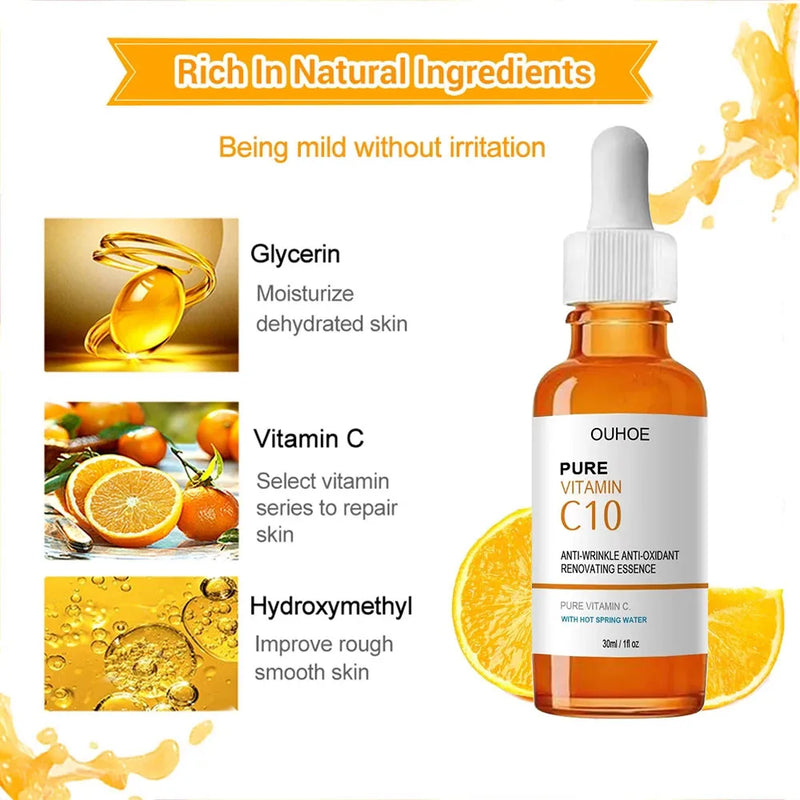 Sérum Facial com Vitamina C – Antissinais, Iluminador e Rejuvenescedor