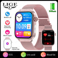 LIGE AI Diagnose Health Smart Watch Women ECG+PPG+HRV Micro Examination Blood Fat Uric Acid Heart Rate BT Call Smartwatch 2025