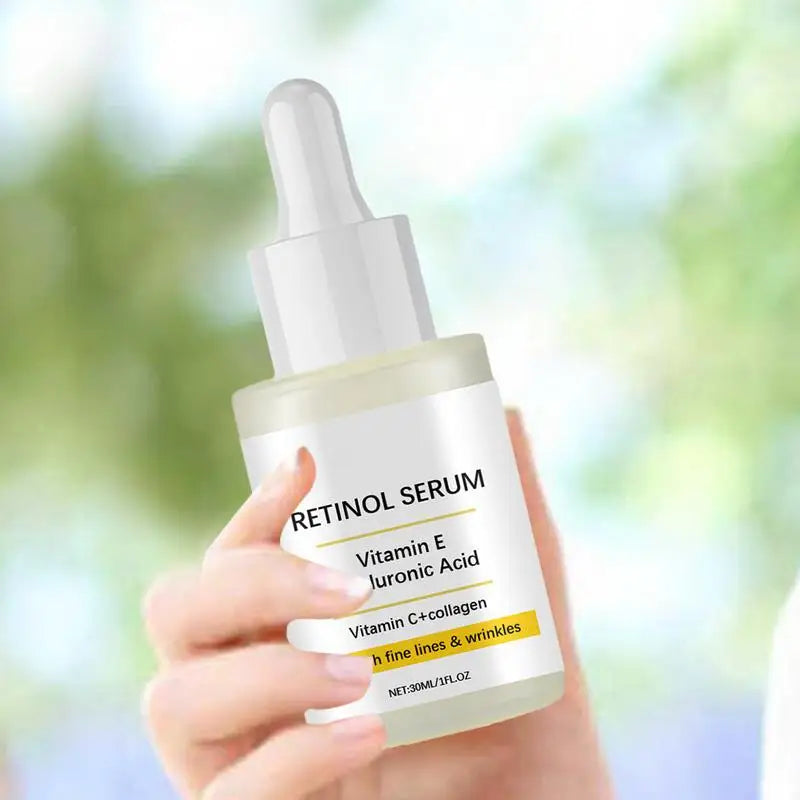 Sérum Facial com Retinol & Ácido Hialurônico – Rejuvenescedor e Firmador