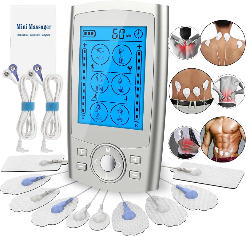 Alivie a dor e melhore o seu bem-estar com o TENS Unit EMS Muscle Stimulator