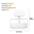 KINSCOTER Rain Clouds Aroma Diffuser Zen Raindrops Air Humidifier Essential Oil Diffuser USB Desktop Ultrasonic Sprayer