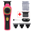 Kemei KM-999 Professional Hair Salon Electric Hair Trimmer Oil Head Push LCD Digital Display Hair Clipper Men's Barber Machine