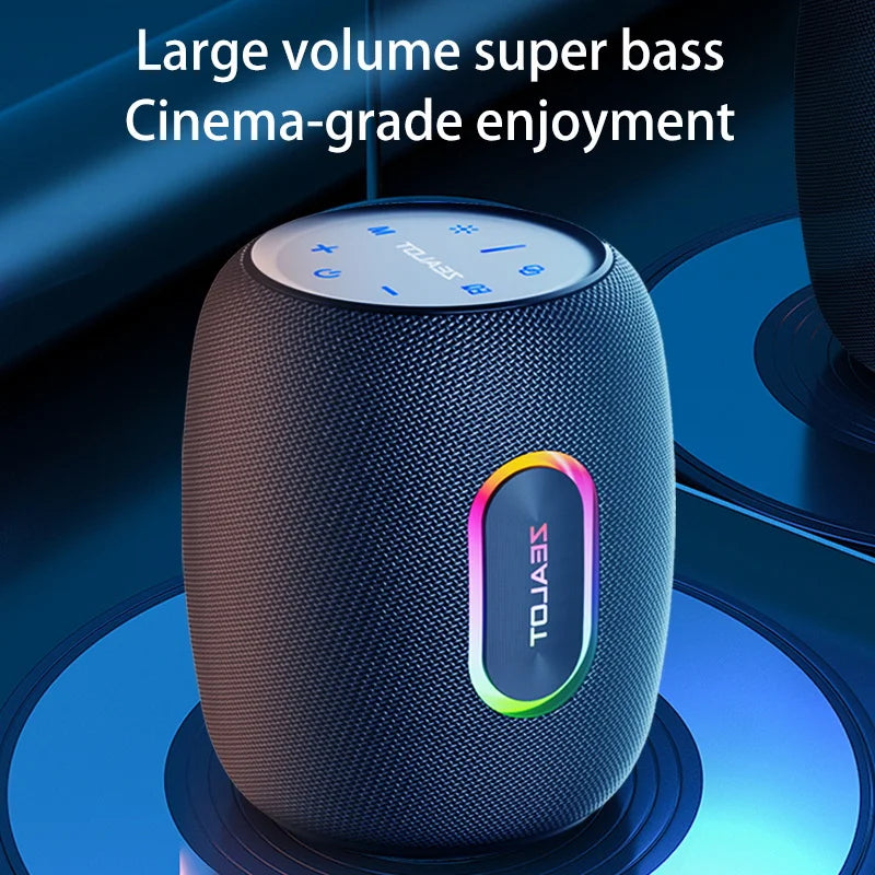 ZEALOT S64 50W Wireless Speakers, Outdoor Portable Subwoofer Speaker Waterproof IPX 6, 14400mAh Battery.