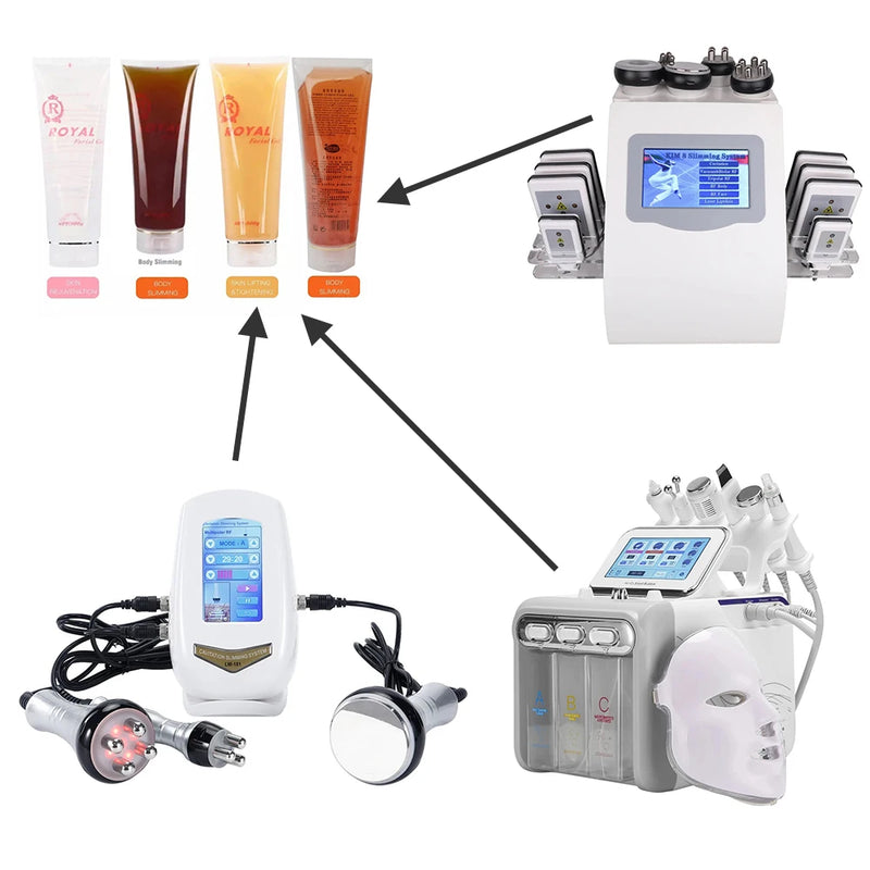 300g Ultrasonic RF Gel for 40K Cavitation Body Slimming Beauty Machine Radio Frequency Conductive Gel for RF Fat Burning Device