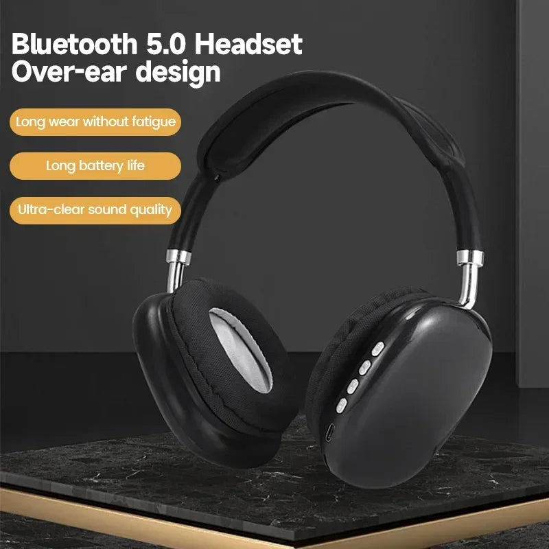 Bluetooth 5.0 Headphone Wireless Headset With Mic Noise Cancelling Headsets Stereo Sound Earphone Sports Gaming Headphones