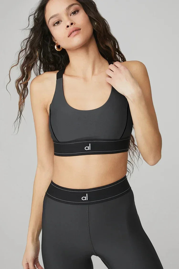 Conjunto Esportivo Feminino LO – Top Air Bra + Legging Cintura Alta