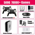Dual System 60+Emulators 500GB Retro Game Console M15 Batocera I3-3110M 70000+Games For Wii PS2 PSP GameCube N64 Wireless handle