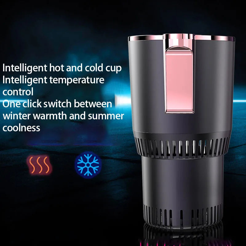 Porta-Copos Inteligente 2 em 1 – Refrigeração e Aquecimento para Carros e Escritórios