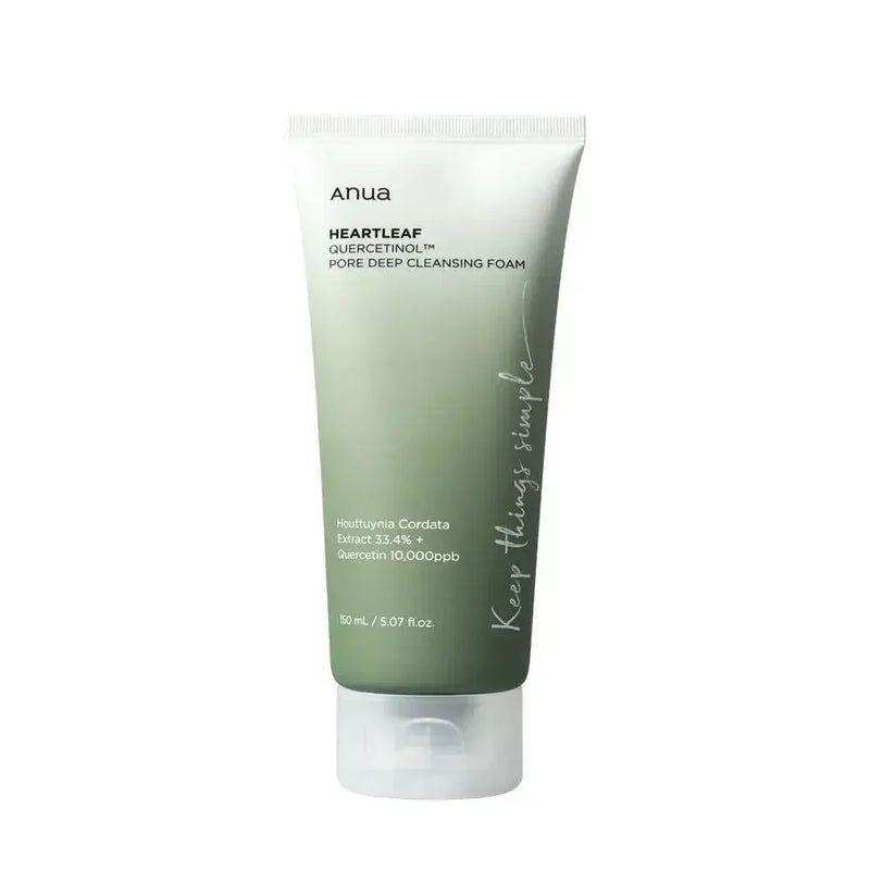 Kit de Cuidados Faciais Coreano Heartleaf Anua – Limpeza, Hidratação e Juventude em Cada Passo