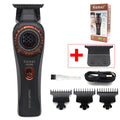 Kemei KM-999 Professional Hair Salon Electric Hair Trimmer Oil Head Push LCD Digital Display Hair Clipper Men's Barber Machine