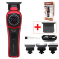 Kemei KM-999 Professional Hair Salon Electric Hair Trimmer Oil Head Push LCD Digital Display Hair Clipper Men's Barber Machine