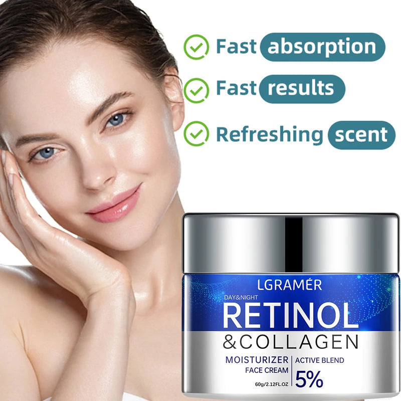 Creme Anti-Idade com Retinol – Redução de Rugas, Firmamento e Clareamento de Pele