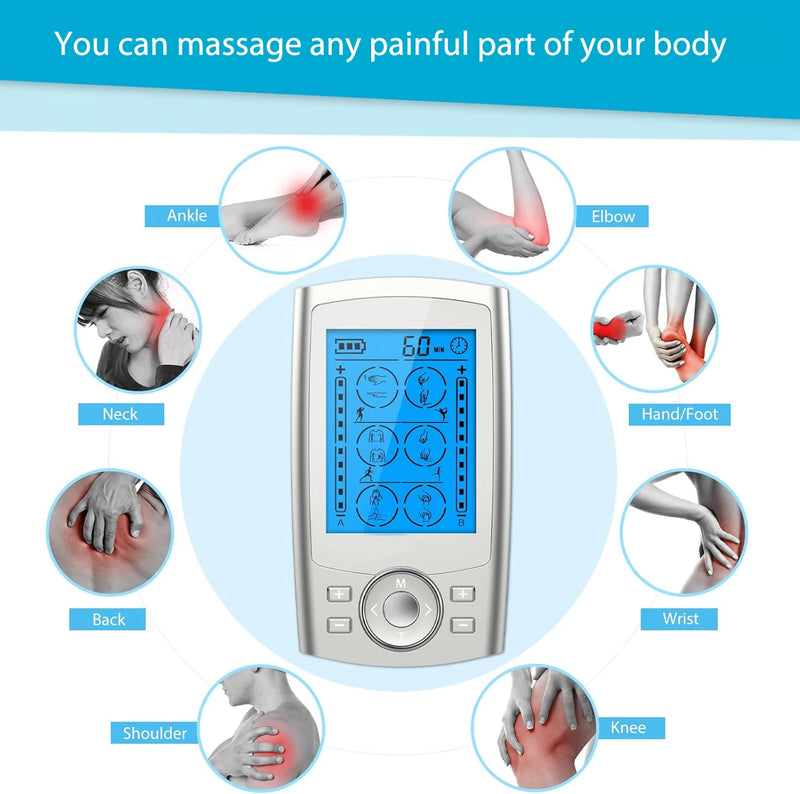 Alivie a dor e melhore o seu bem-estar com o TENS Unit EMS Muscle Stimulator