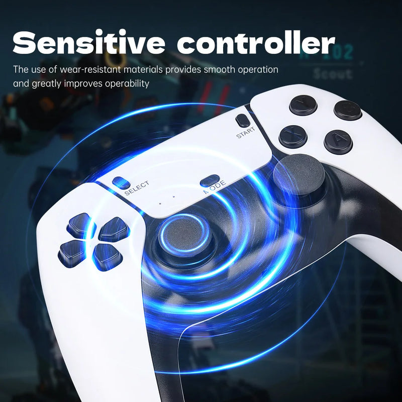 M15 4K Game Stick Mini Video Games Consoles Retro Handheld 20000 Games Player HD Video Game Stick 2.4G Double Wireless Controlle