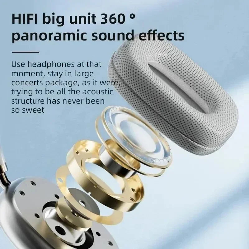 Bluetooth 5.0 Headphone Wireless Headset With Mic Noise Cancelling Headsets Stereo Sound Earphone Sports Gaming Headphones